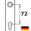 Profilzylinder 72mm (dt. Standard für Wohnungeingangstüren)